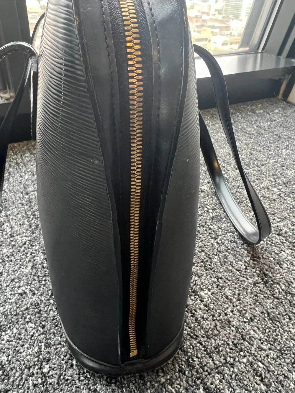 Louis Vuitton Black Epi Lussac Tote